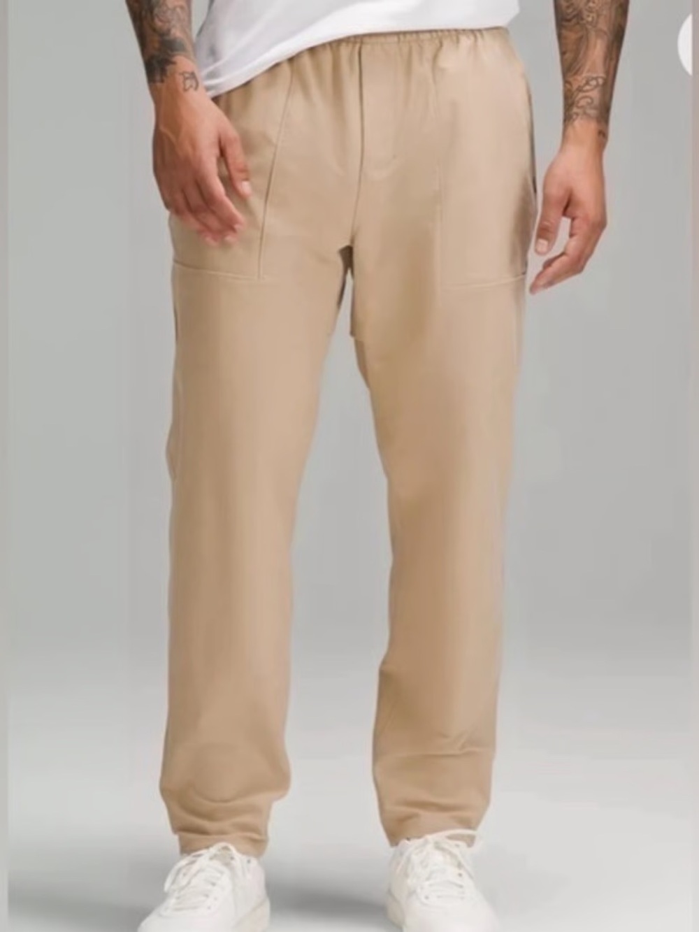 Lululemon Utilitech Pull-On Classic-Fit Pant 30" size large tan ivory